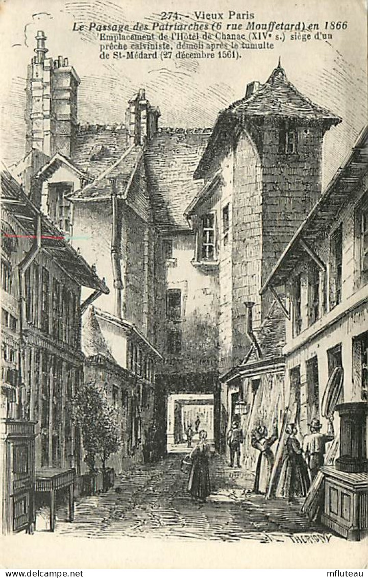 75* PARIS  5e  Passage Des Petriarches  Rue Montfettard En 1866    RL04 .0653 - District 05