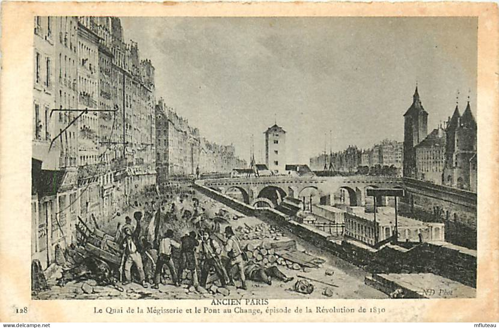 75* PARIS 4e   Quai De La Megisserie En 1830   RL04 .0460 - Distretto: 04