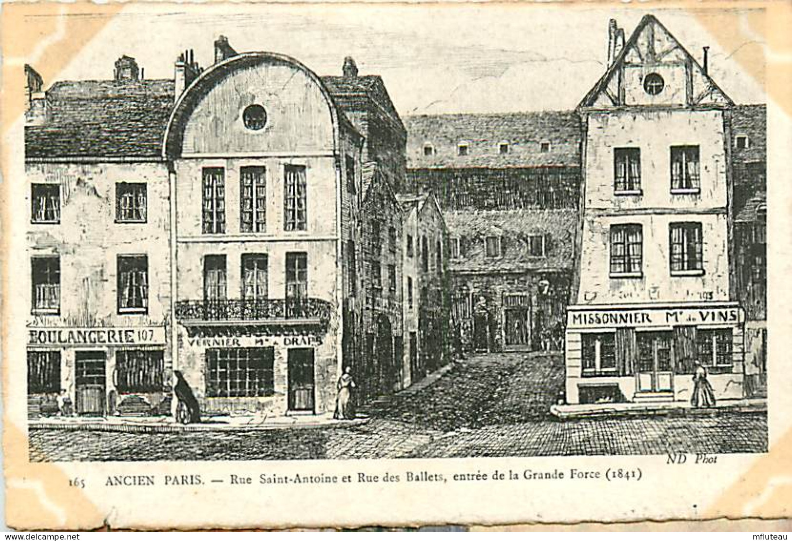 75* PARIS 4e   Ancien Paris Ru St Antoine 1841   RL04 .0450 - Distretto: 04