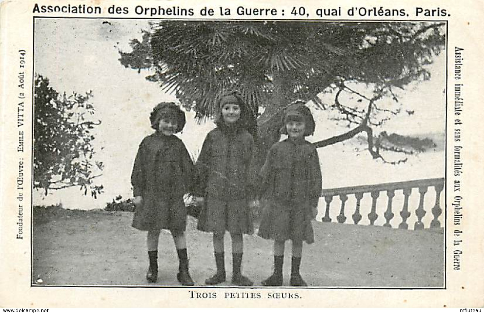 75* PARIS 4e    ORPHELINS DE GUERRE  WW1  RL04 .0437 - Guerre 1914-18