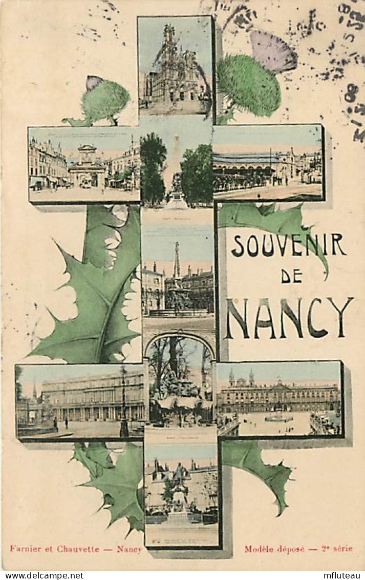 54* NANCY  Souvenir  Croix De Lorraine multi Vues          RL05.0155 - Nancy