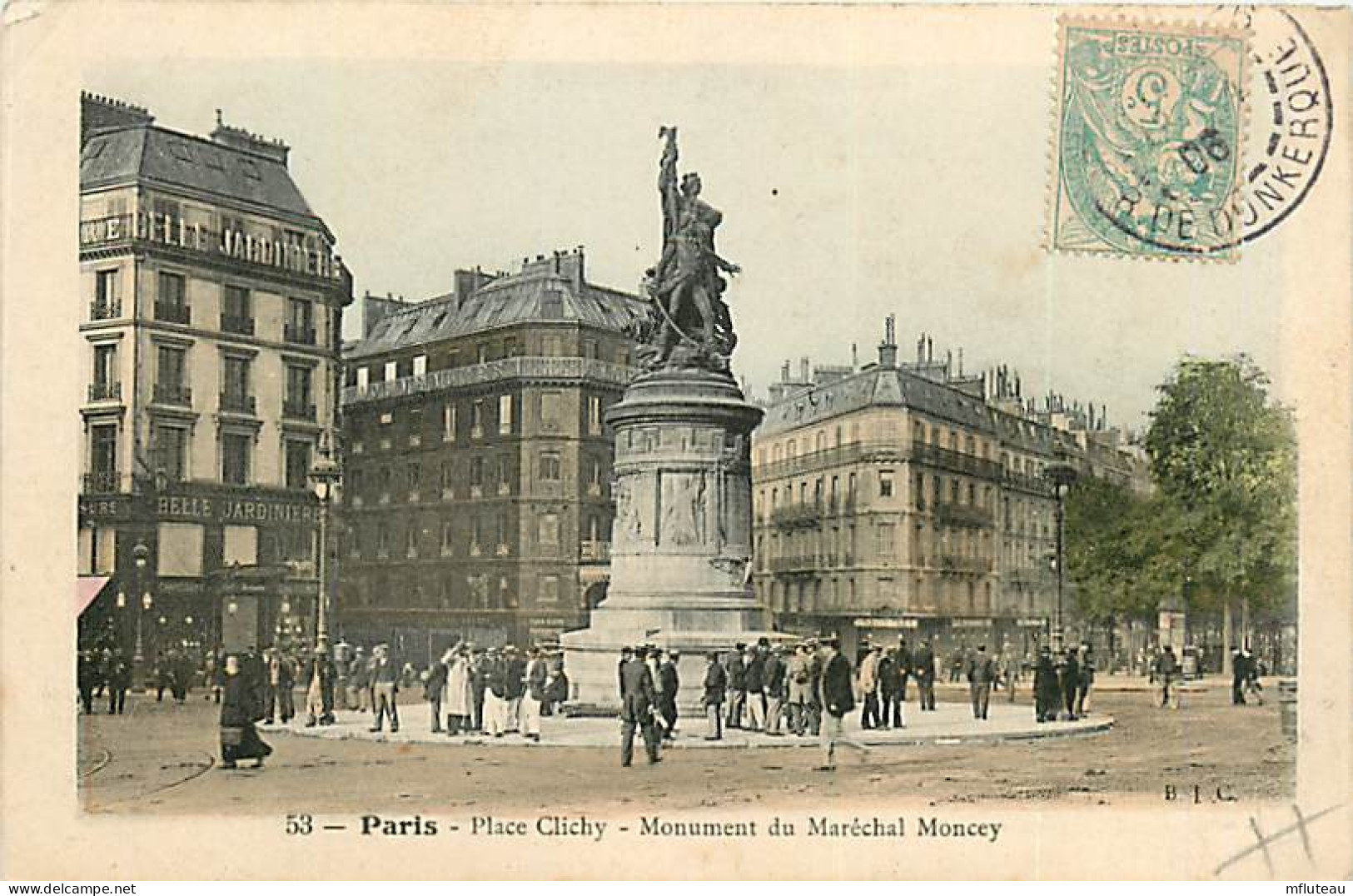 75* PARIS  9e  Place  Clichy  Monument  Moncey    RL04 .1329 - District 09