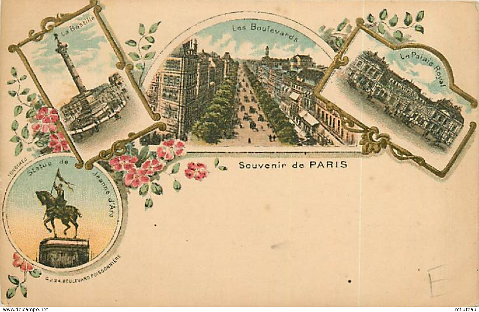 75* PARIS  9e  Souvenir  - Multivues    RL04 .1313 - District 09