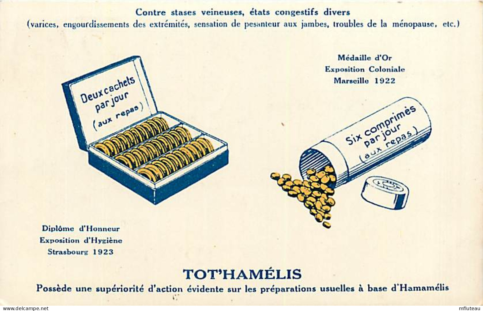 75* PARIS  8e   Labo CHANTEREAU  «  Tot Hamelis »   RL04 .1225 - Santé