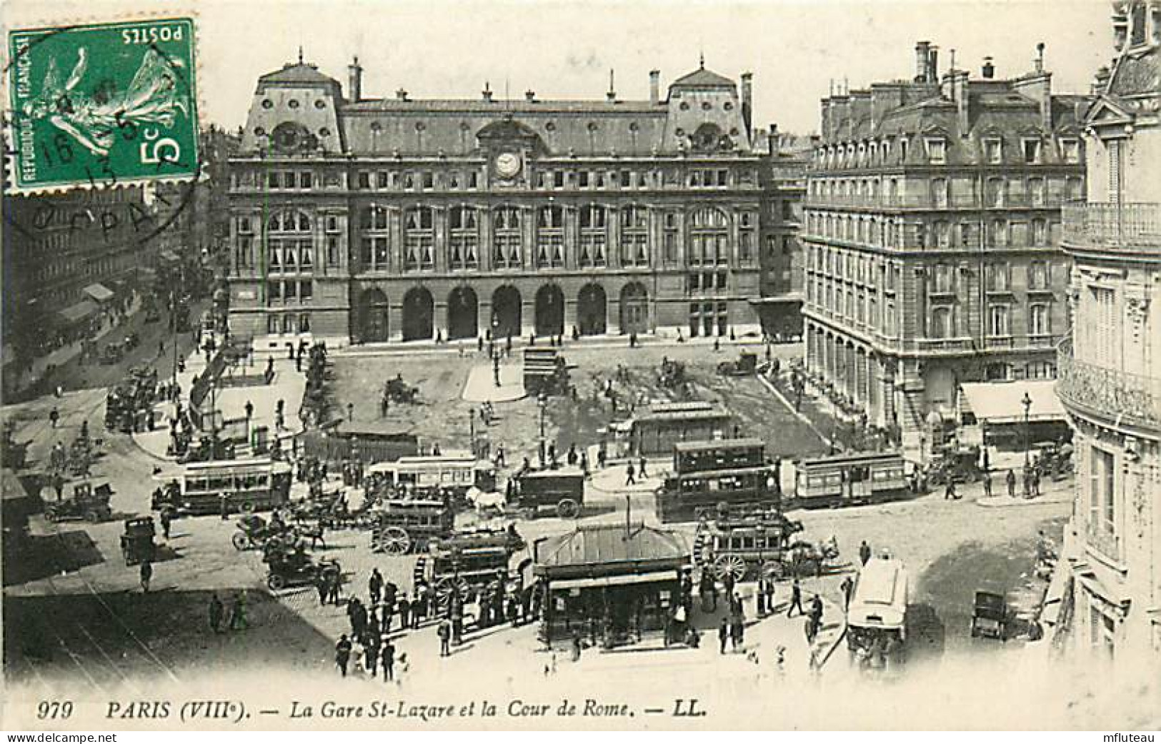 75* PARIS  8e   Gare St Lazare  - Cour De Rome  RL04 .1192 - District 08