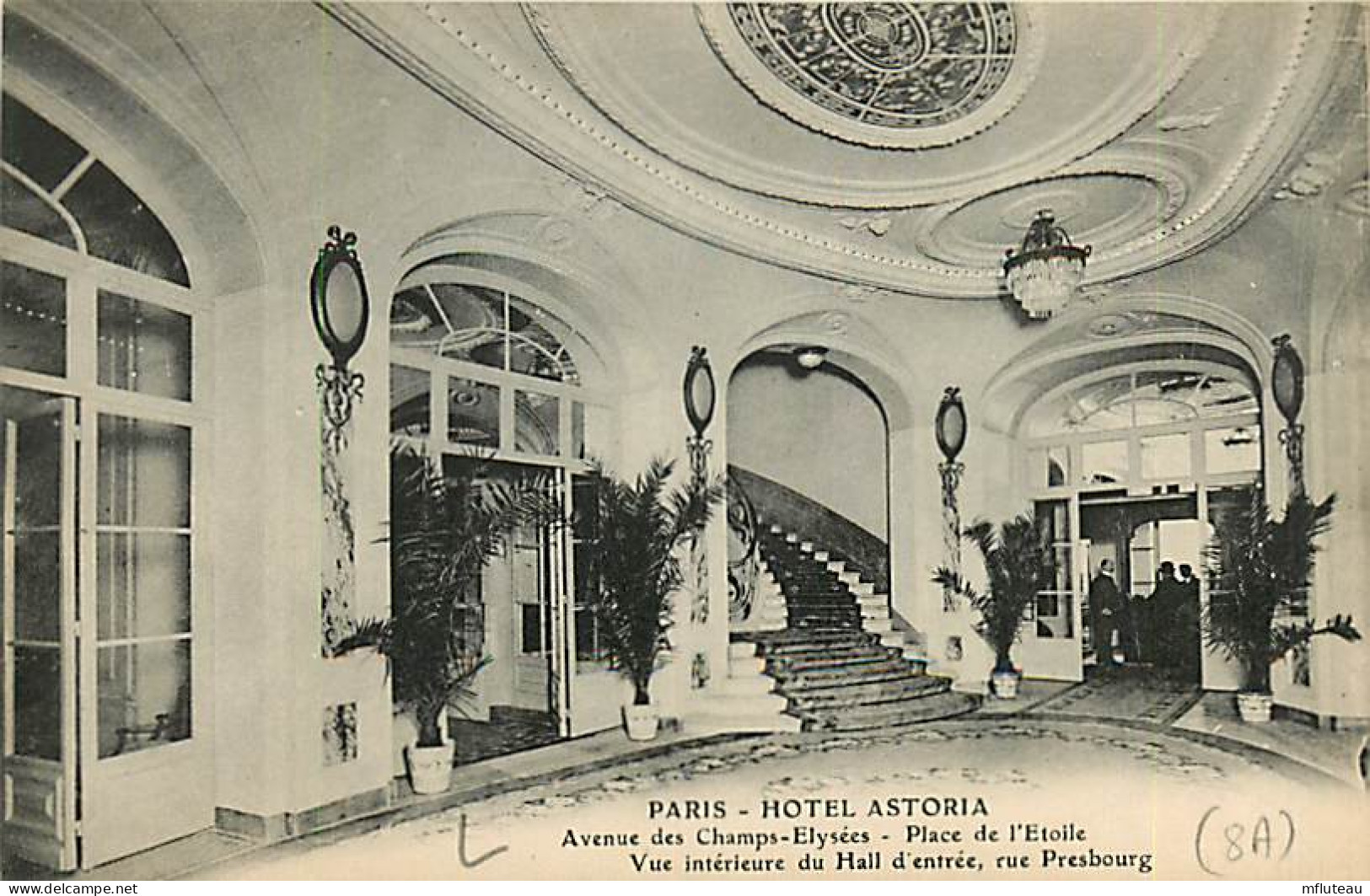 75* PARIS  8e   Champs Elysees  Hotel ASTORIA  Hall  RL04 .1166 - District 08