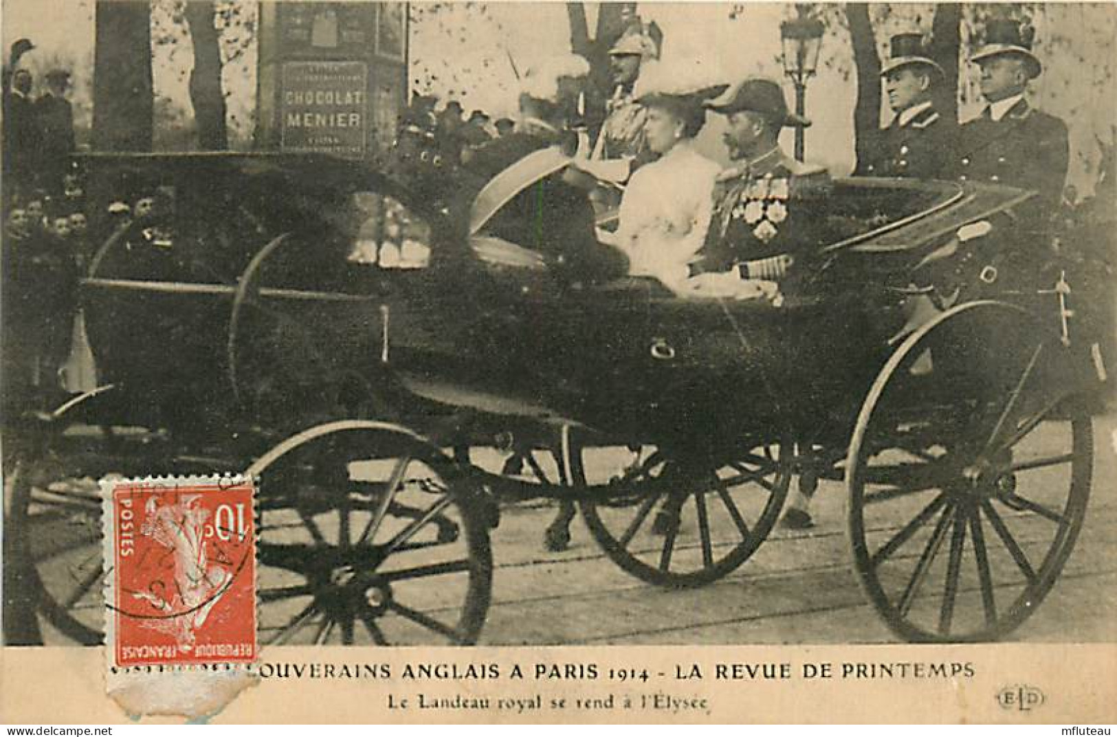 75* PARIS  8e   Souverains Anglais A Paris 1914    RL04 .1112 - Paris (08)