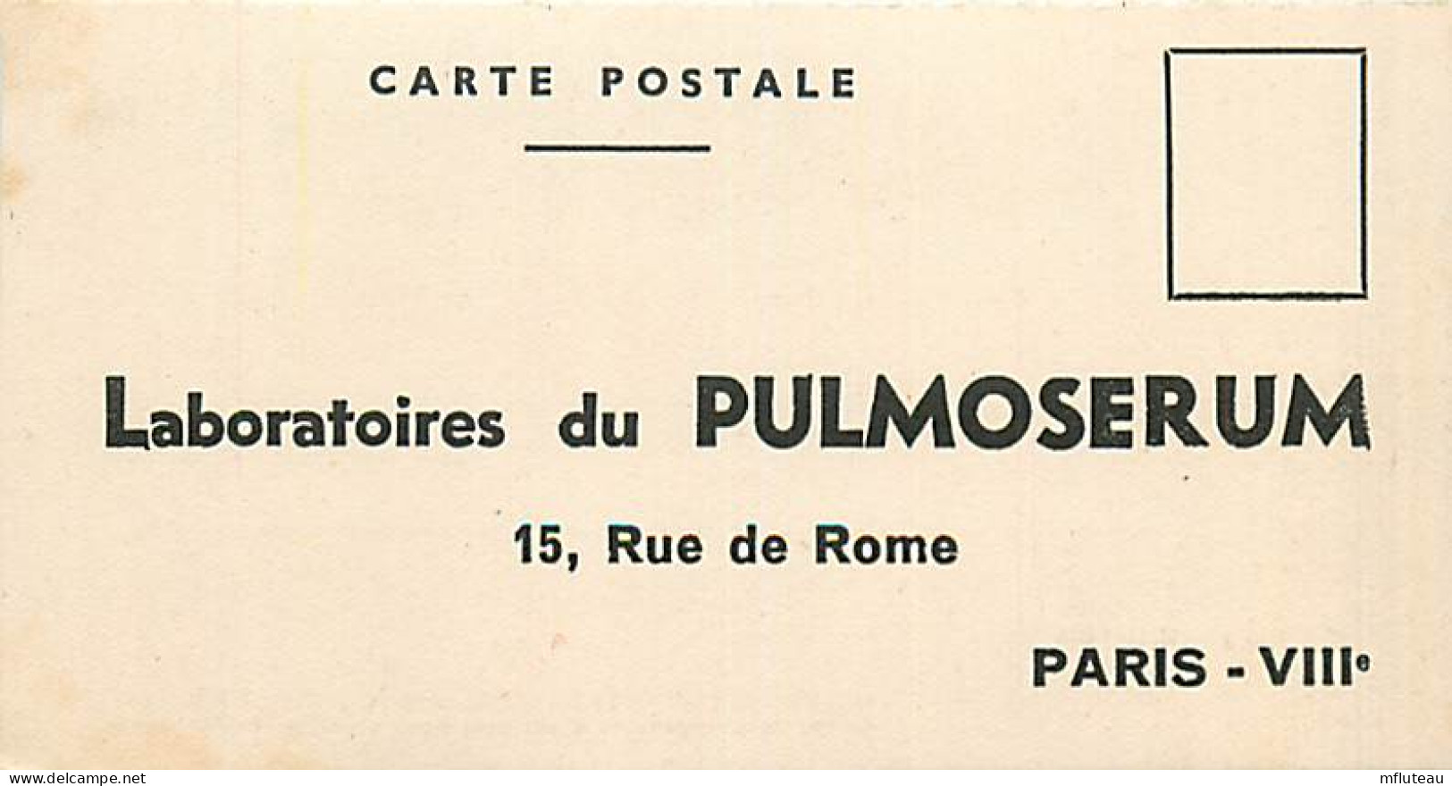 75* PARIS  8e  Labo PULMOSERUM    RL04 .1103 - Gesundheit