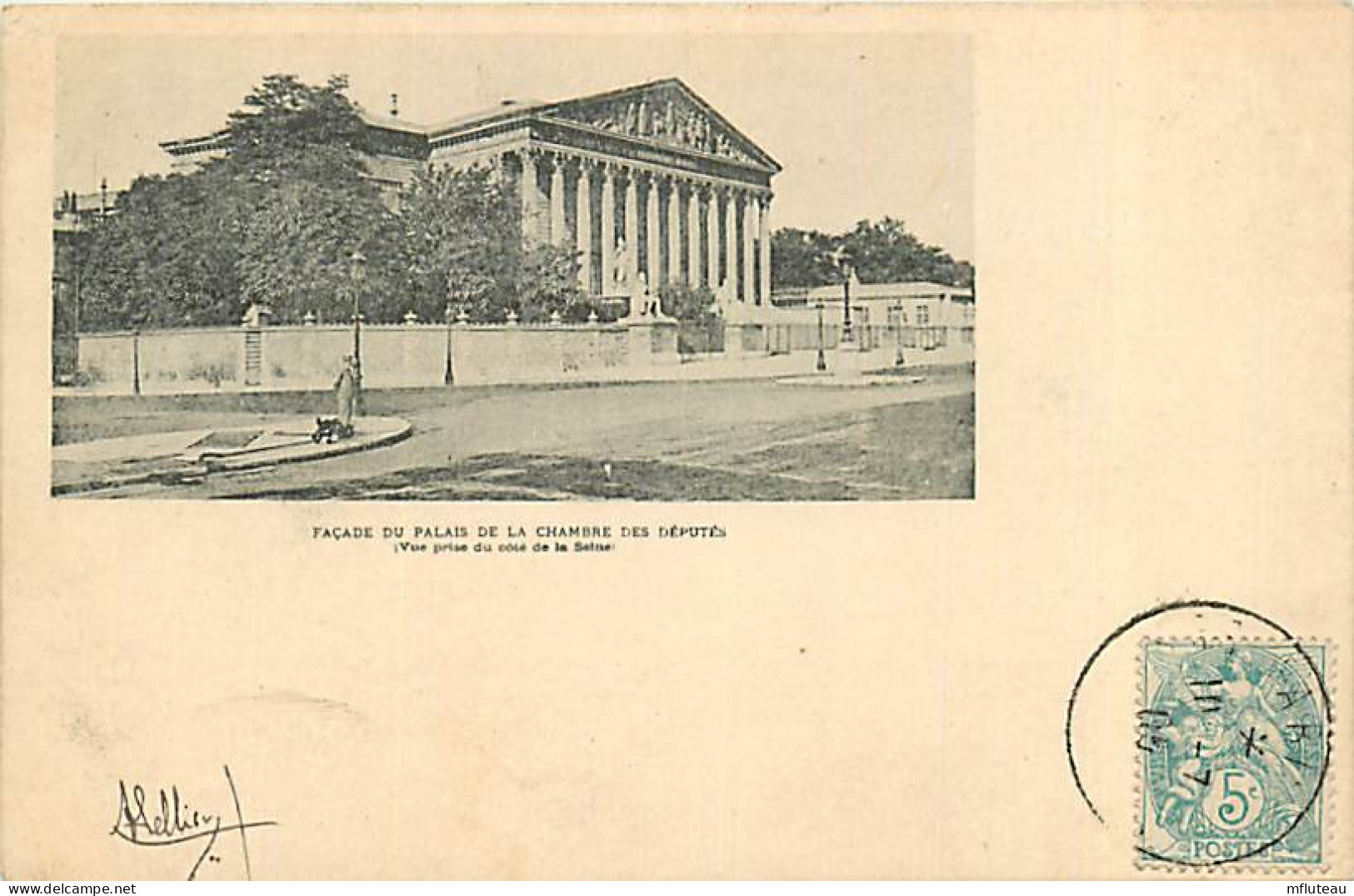75* PARIS  8e  Palais Chambre Des Deputes  - Pris De La Seine     RL04 .1085 - Arrondissement: 08