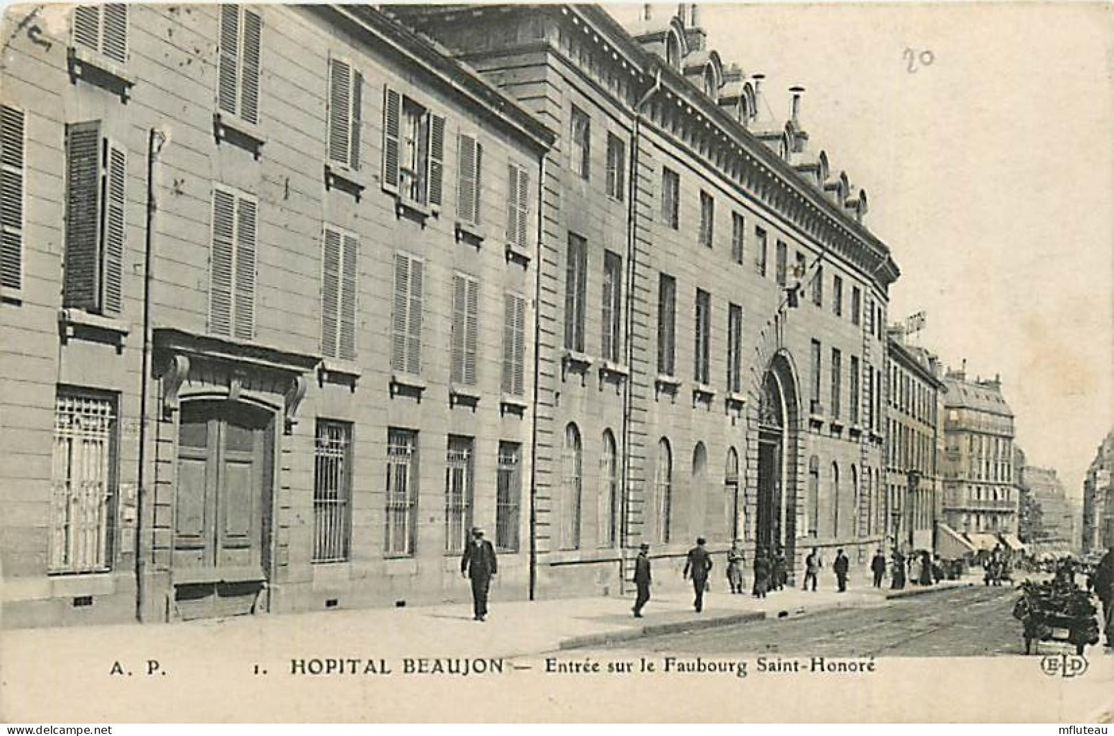 75* PARIS  8e   Hopital Beaujon  Fbg St Honore    RL04 .1078 - Paris (08)