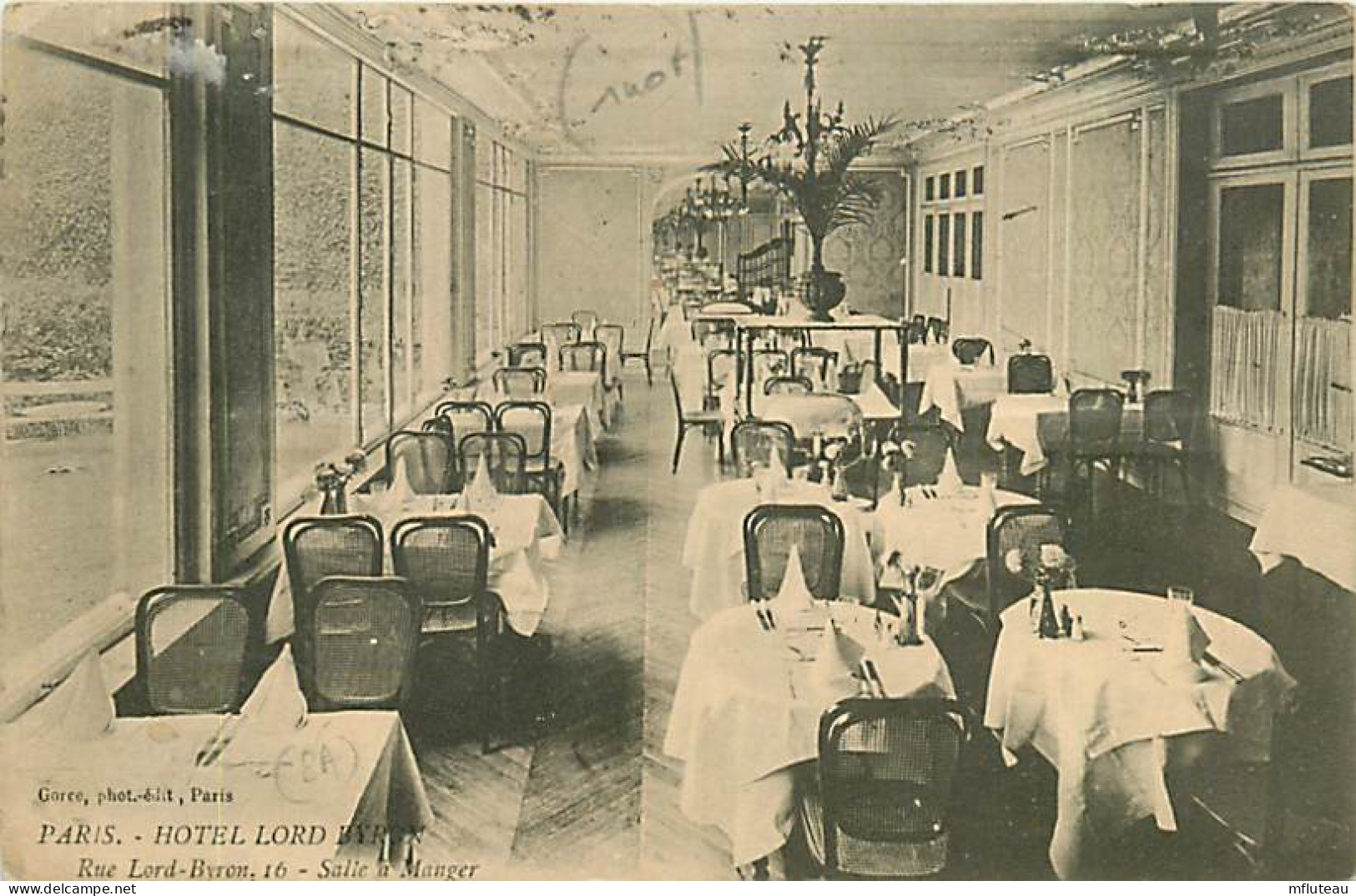 75* PARIS  8e    Hotel  Lord Byron  - Salle A Manger  RL04 .1064 - Distrito: 08