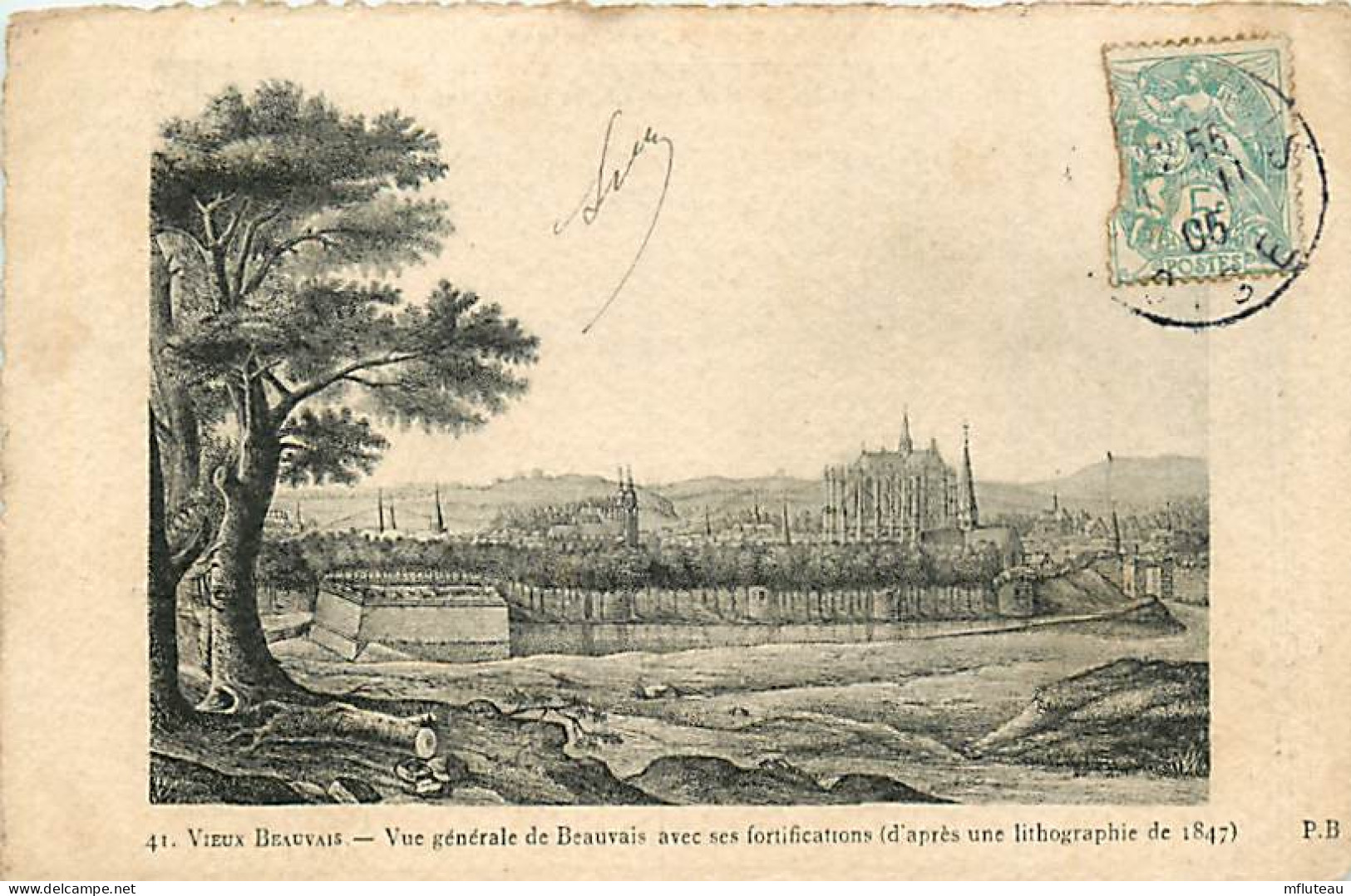 60* BEAUVAIS Fortifications 1847    RL05.0655 - Beauvais