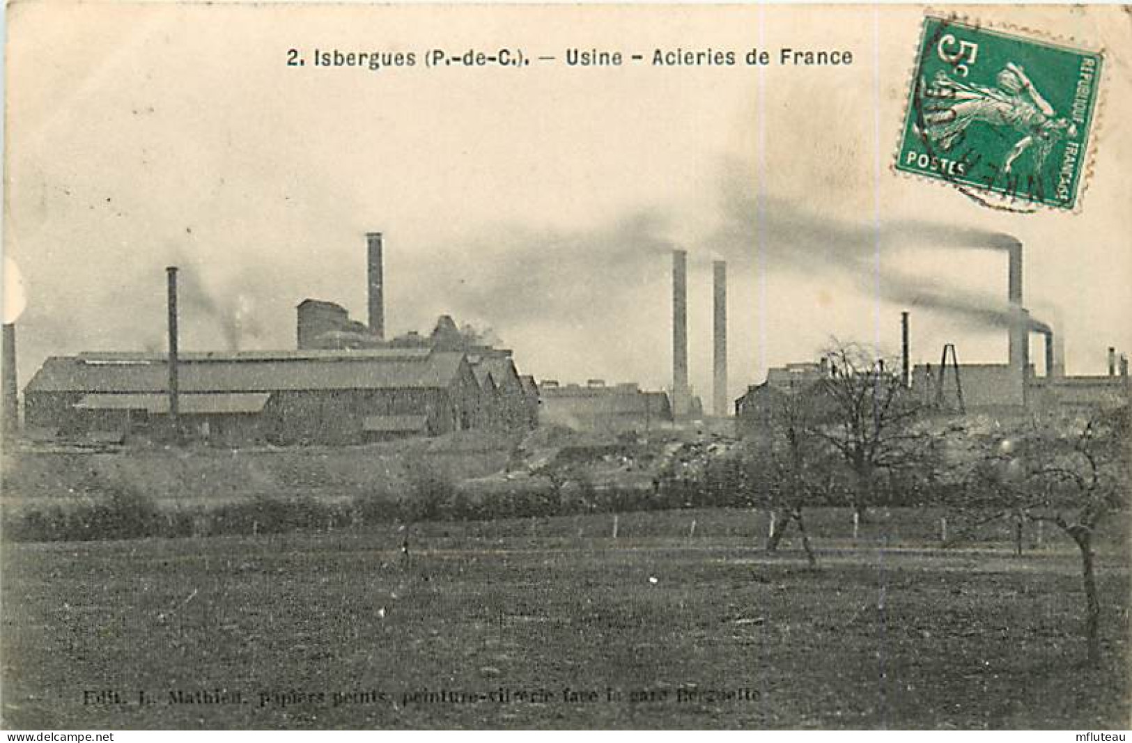 62* ISBERGUES  Usine  Acieries  De France      RL05.1031 - Isbergues