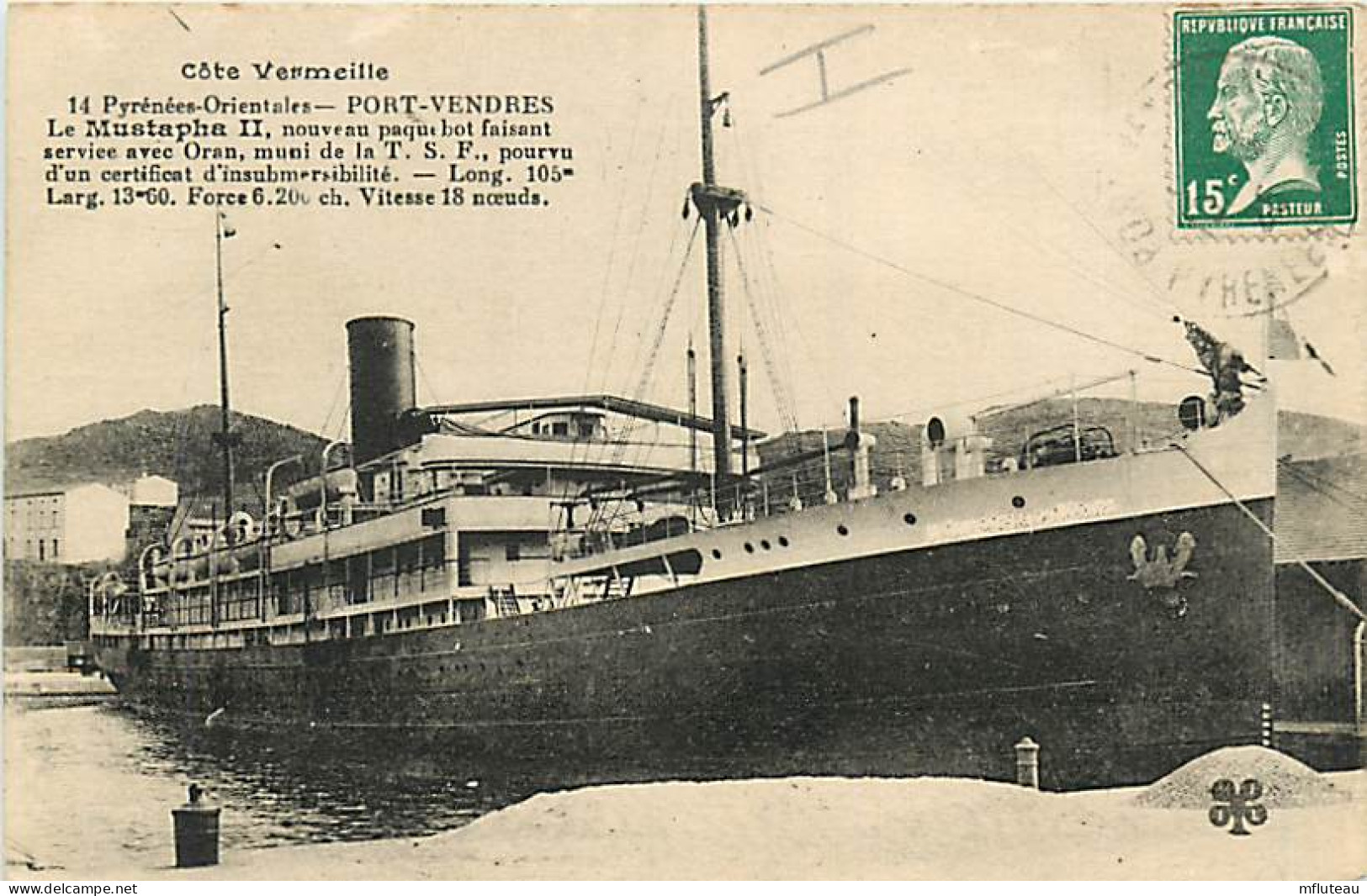 66* PORT VENDRES    Le « mustapha II »          RL06.0261 - Port Vendres