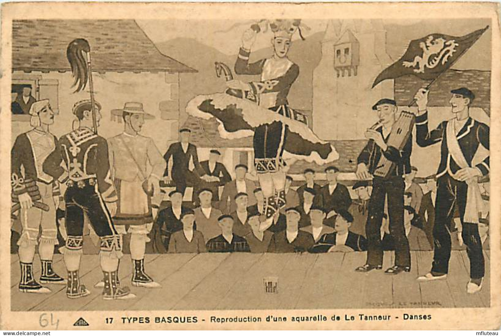 64* PYRENEES Pays Basque  Danses (le Tanneur)   RL06.0156 - Autres & Non Classés