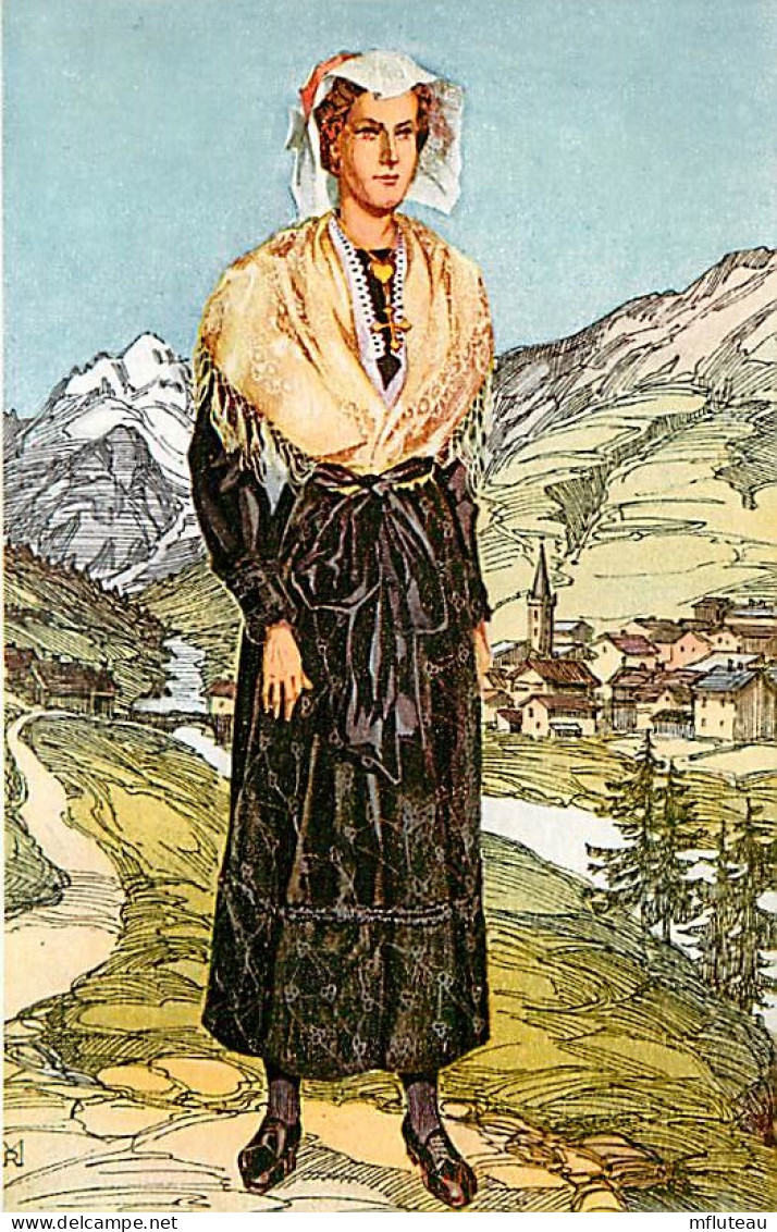 73* SAVOIE  Costume Femme    Lanslebourg  (CPSM 8x14cm)     RL06.1178 - Trachten