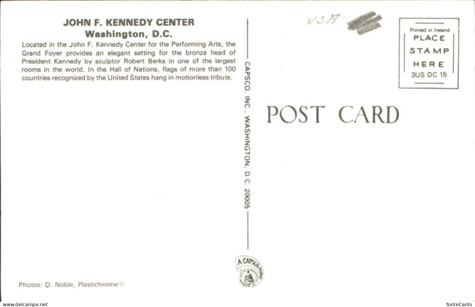 11491503 Washington DC John F. Kennedy Center For Performing Arts Cultural Cente - Washington DC