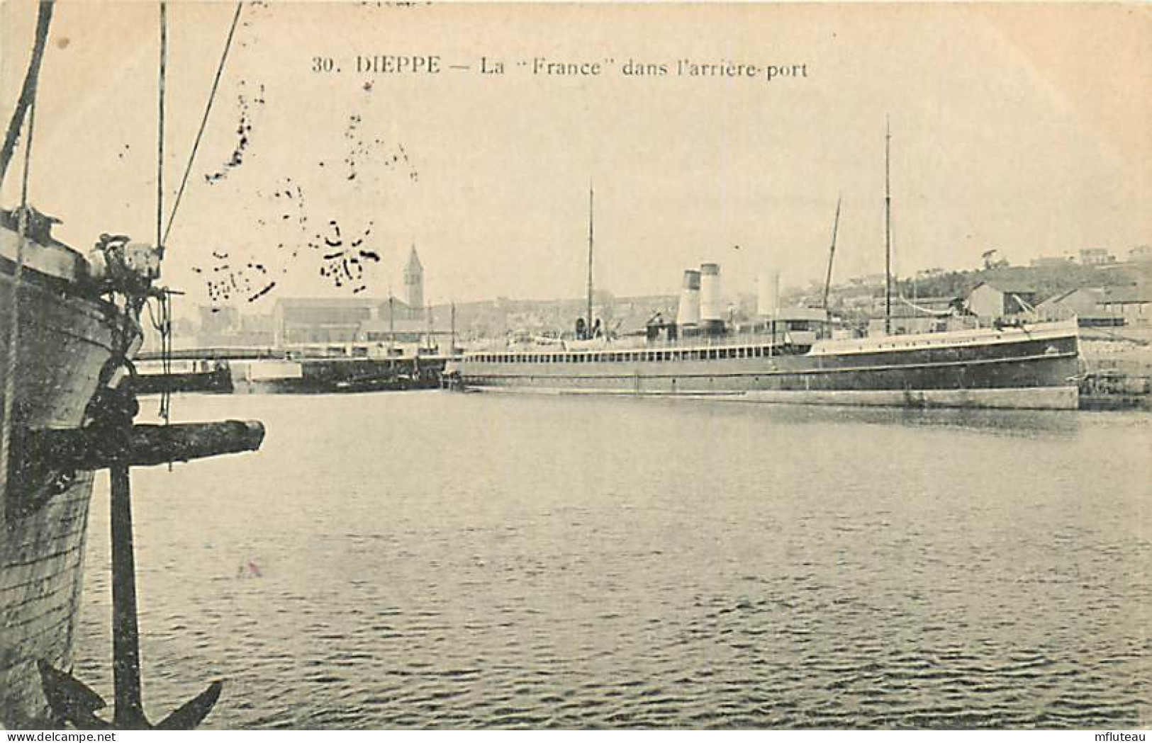 76* DIEPPE  Le « france » Dans Arriere Port    RL07.0252 - Dieppe