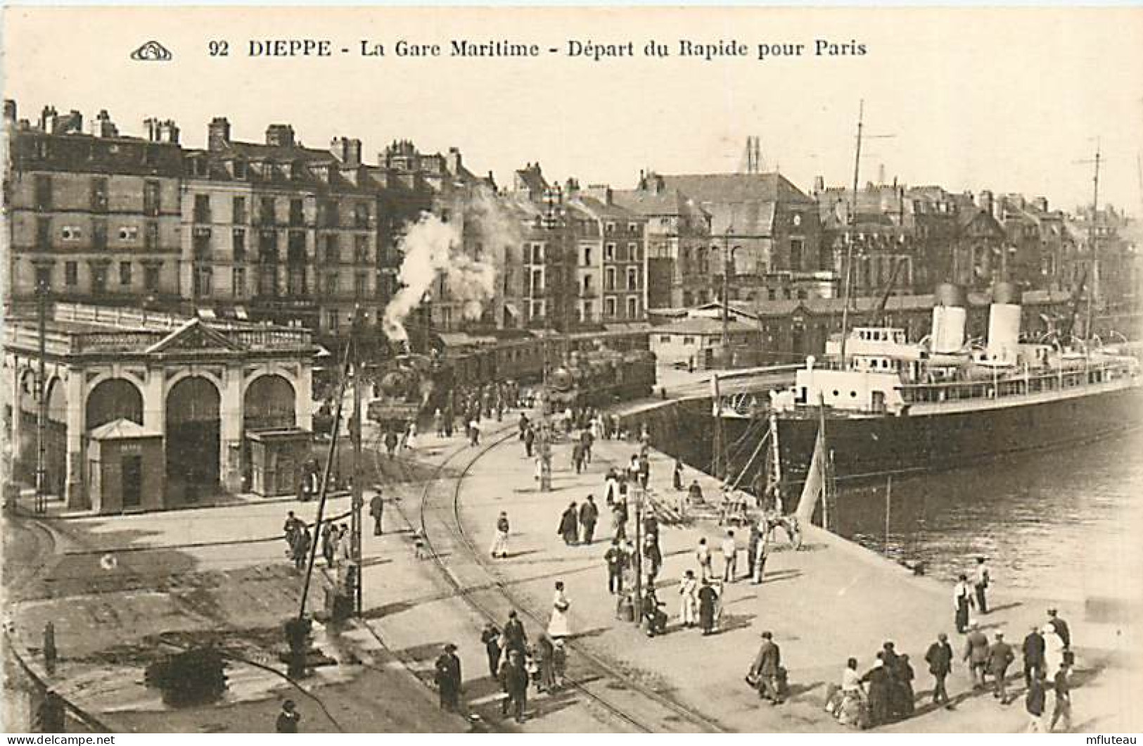 76* DIEPPE Gara Maritime  Rapide De Paris     RL07.0235 - Dieppe