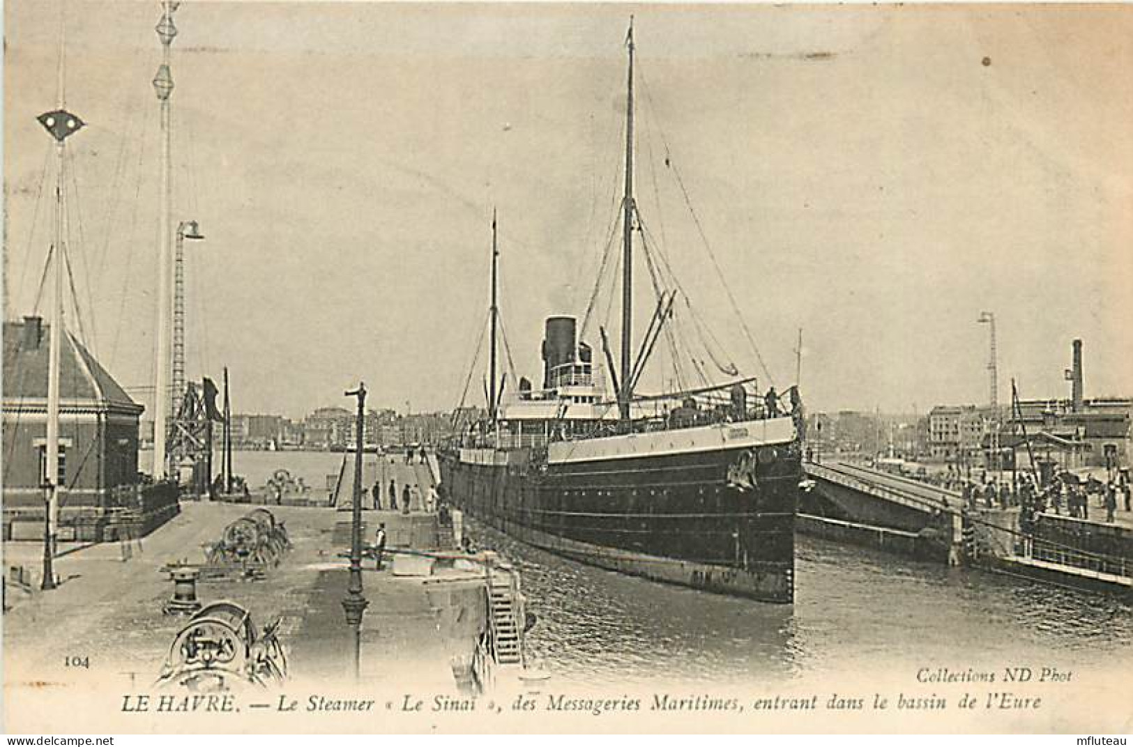 76* LE HAVRE    Steamer « la Sinai »  RL07.0243 - Zonder Classificatie