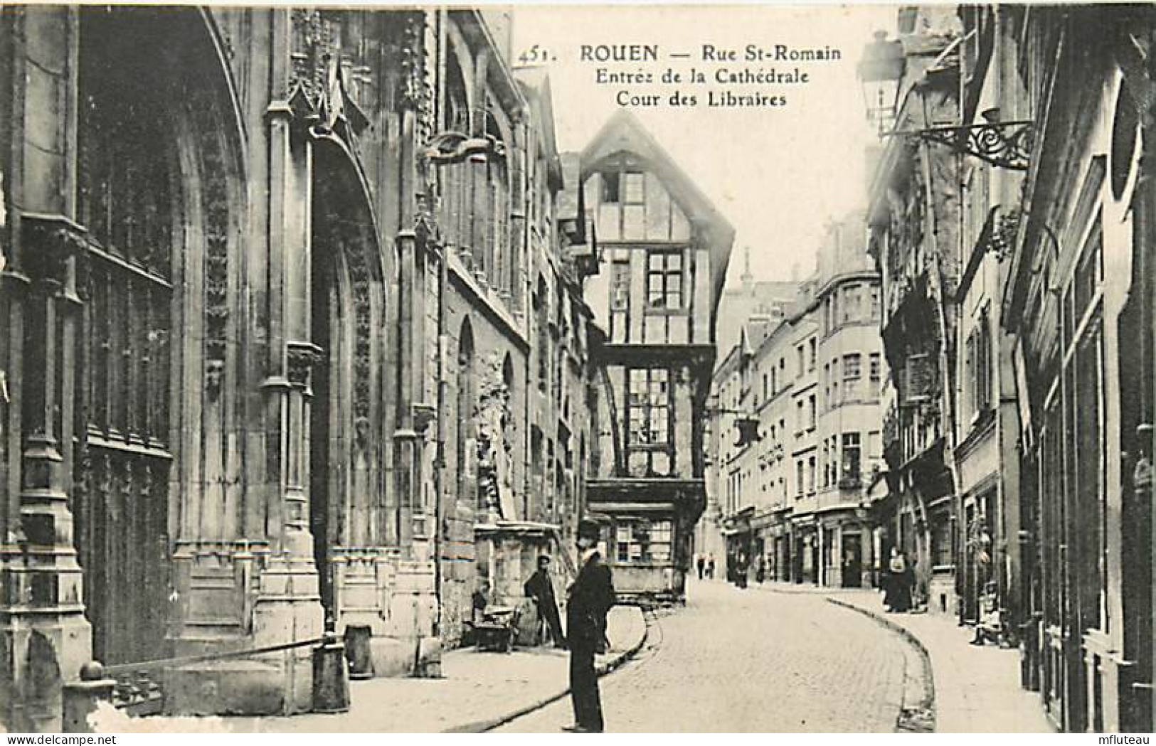 76* ROUEN   Rue St Romain  Cour Des Libraires RL07.0225 - Rouen