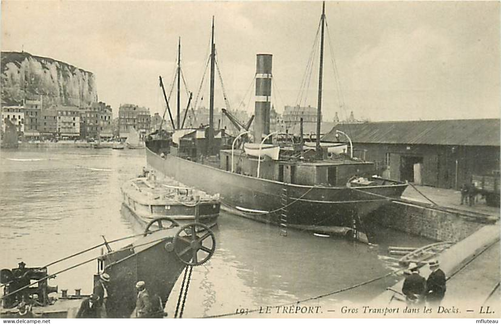 76* LE TREPORT Gros Transport Dans Les Docks   RL07.0218 - Le Treport