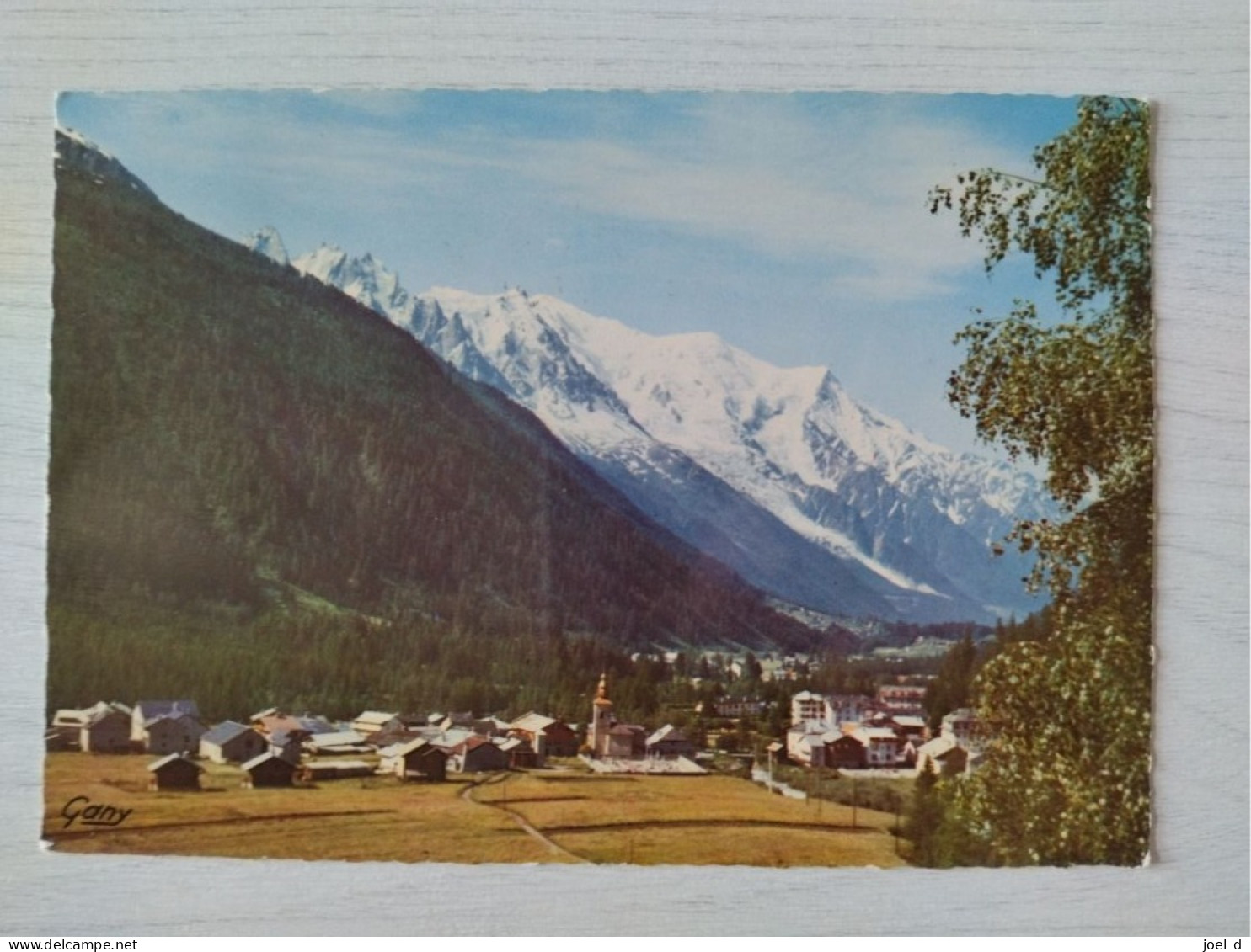 CPA 74 Haute Savoie Chamonix: Argentière Et La Chaine Di Mont Blanc (circulé) - Chamonix-Mont-Blanc