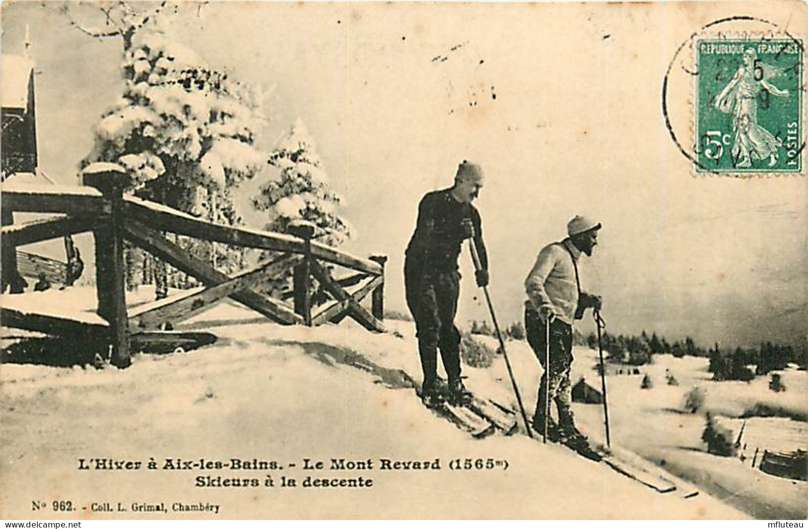 73* AIX LES BAINS  Revard Skieurs  A La Descente      RL06.1229 - Aix Les Bains