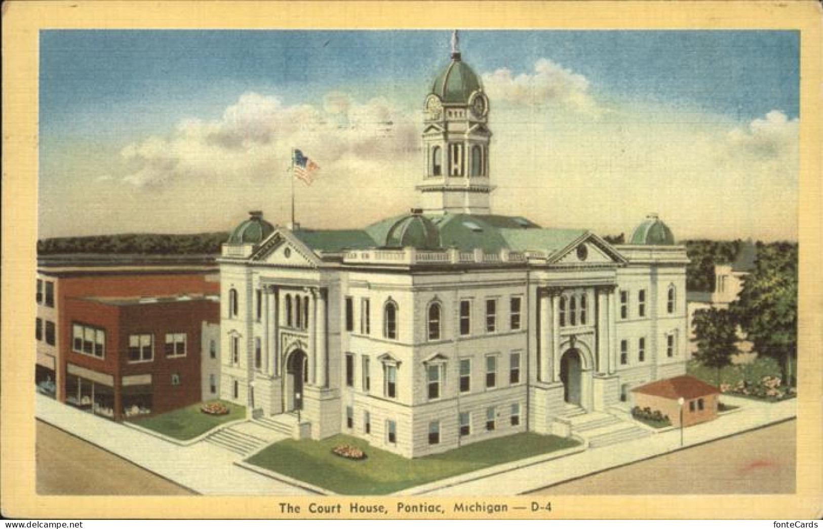 11491492 Pontiac_Michigan The Court House Flag - Other & Unclassified