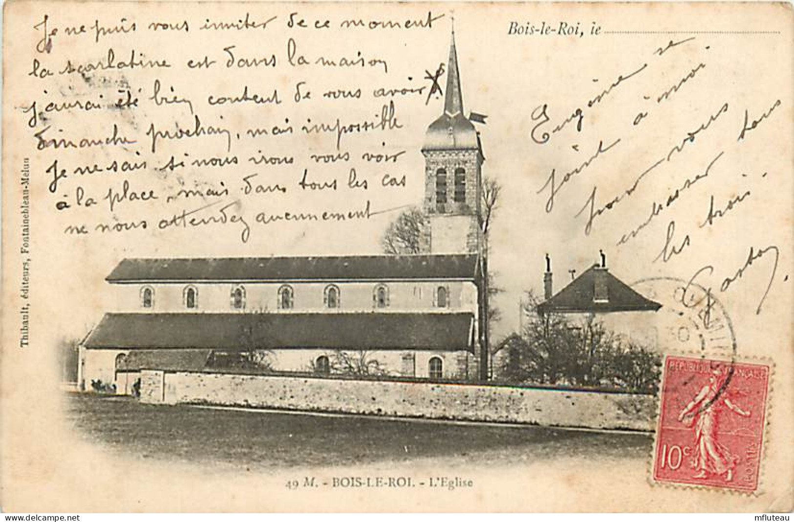 77* BOIS LE ROI  L Eglise    RL07.0716 - Bois Le Roi