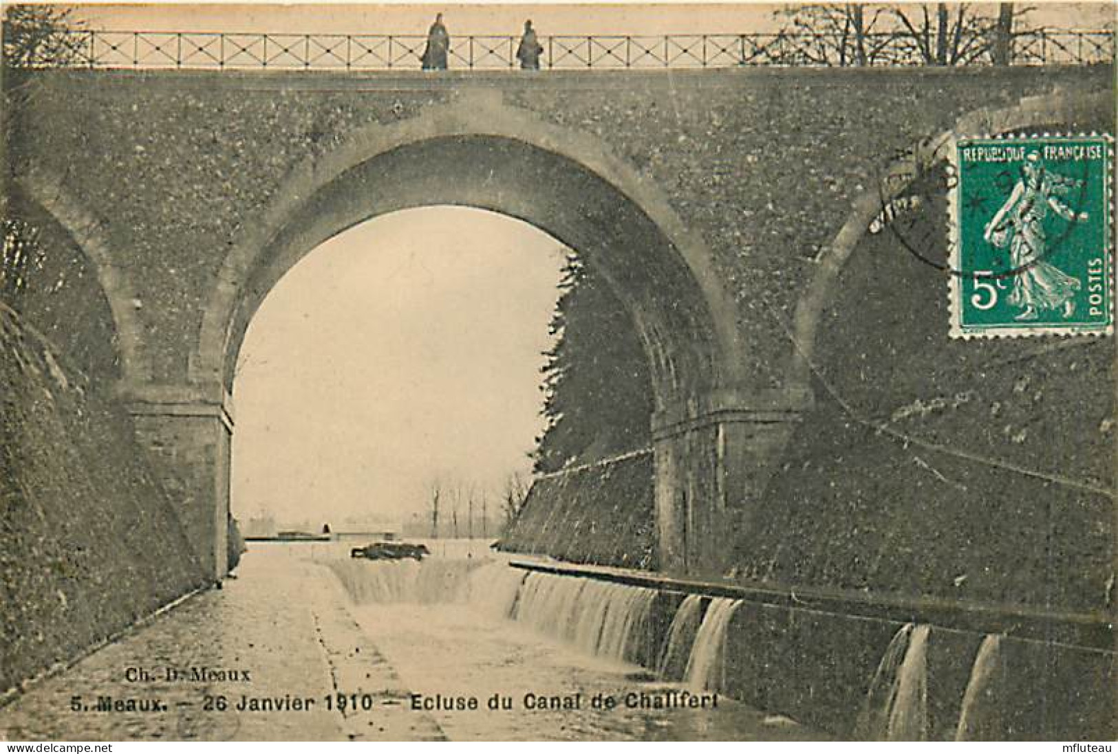 77* MEAUX   Crue 1910  Ecluse Canal De Chalifert   RL07.0578 - Meaux