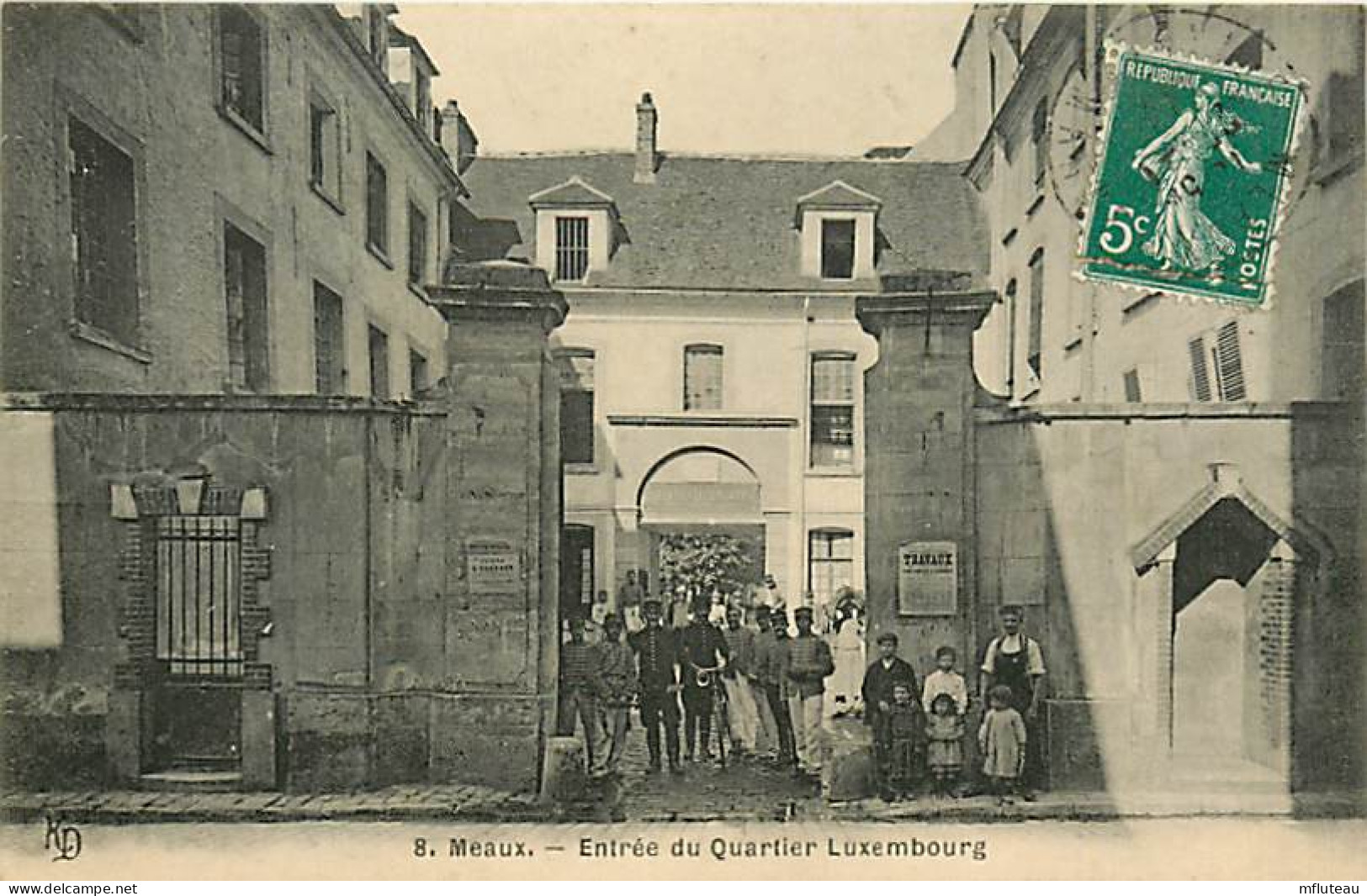 77* MEAUX  Entree Quartier Luxembourg     RL07.0555 - Casernes