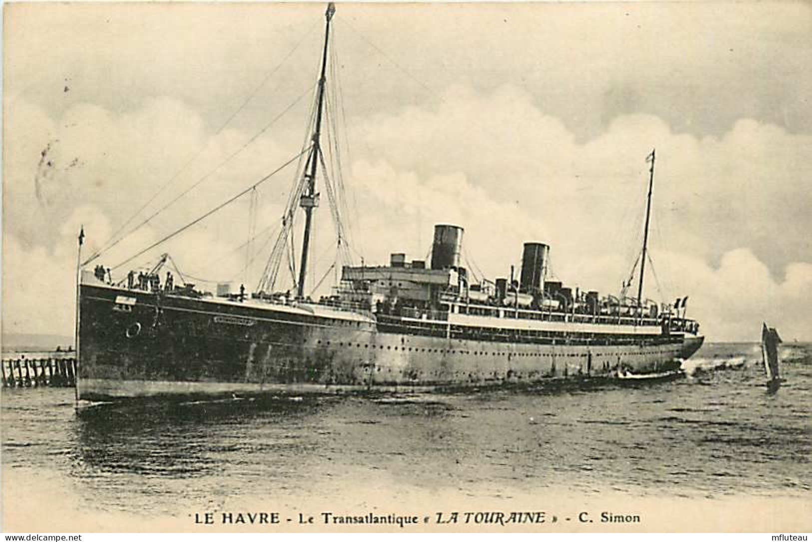 76* LE HAVRE TRANSATLANTIQUE «  La Touraine »    RL07.0407 - Non Classés