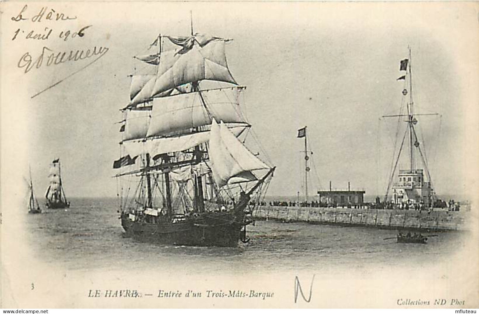 76* LE HAVRE   Entree Trois Mats Barque  RL07.0340 - Non Classés