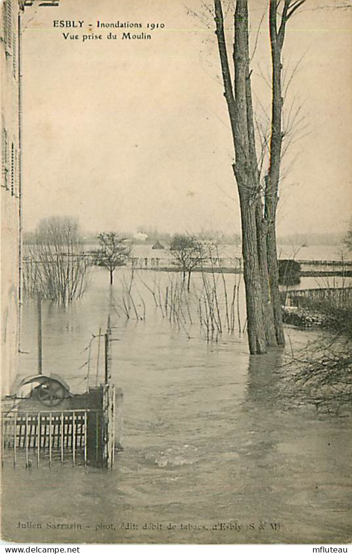 77* ESBLY Crue 1910  Vue Prise Du Moulin       RL07.1354 - Esbly