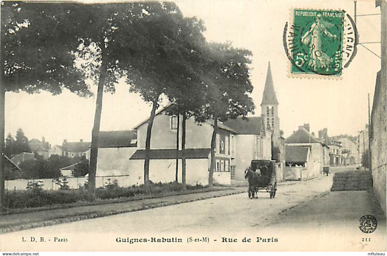 77* GUIGNES RABUTIN  Rue De Paris      RL07.1158 - Autres & Non Classés