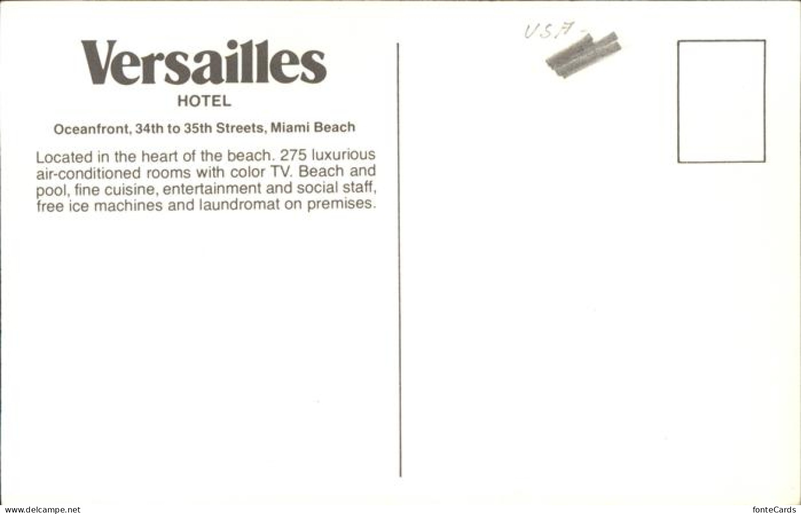 11491477 Miami_Beach Versailles Hotel Beach Aerial View - Autres & Non Classés
