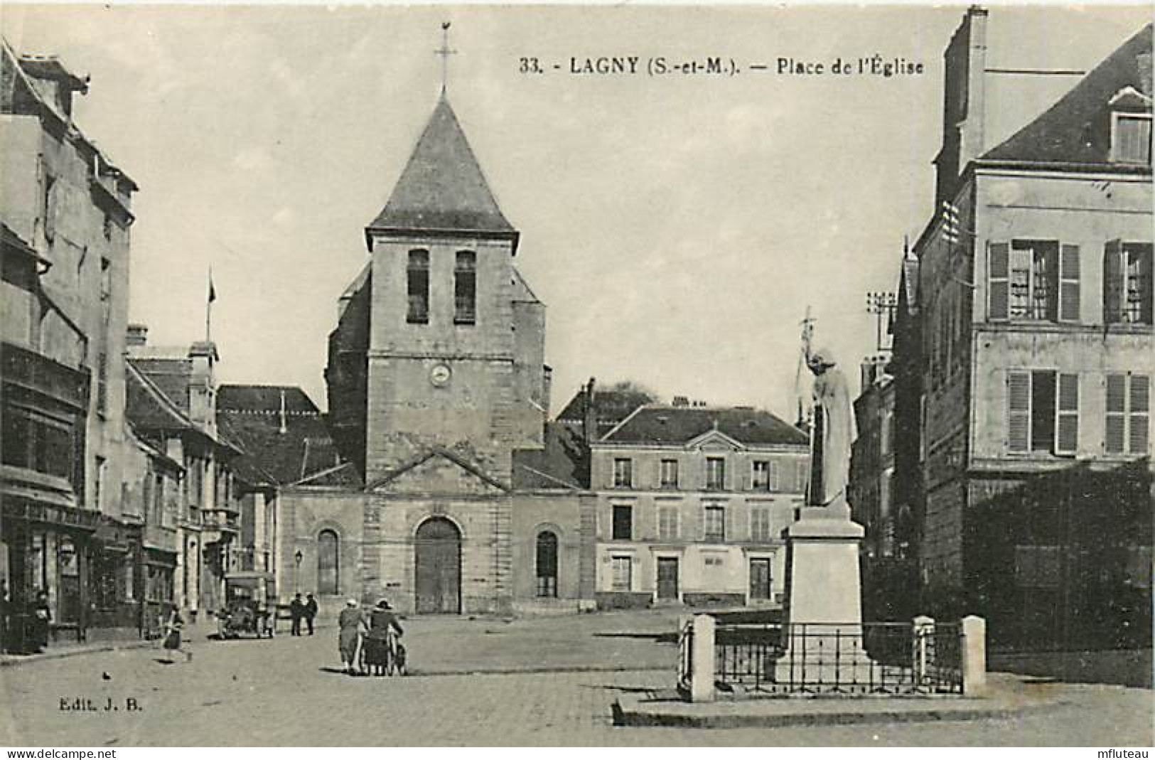 77* LAGNY    Place De L Eglise    RL07.1084 - Lagny Sur Marne