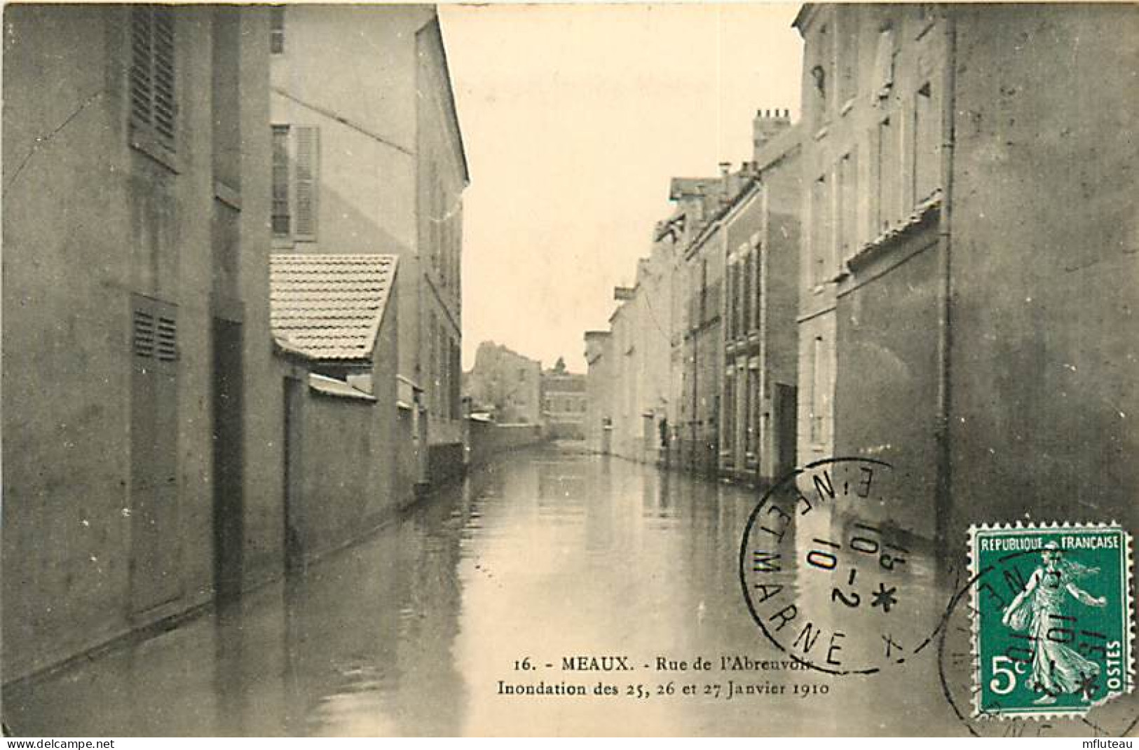 77* MEAUX  Crue 1910  Rue De L Abreuvoir       RL07.1048 - Meaux