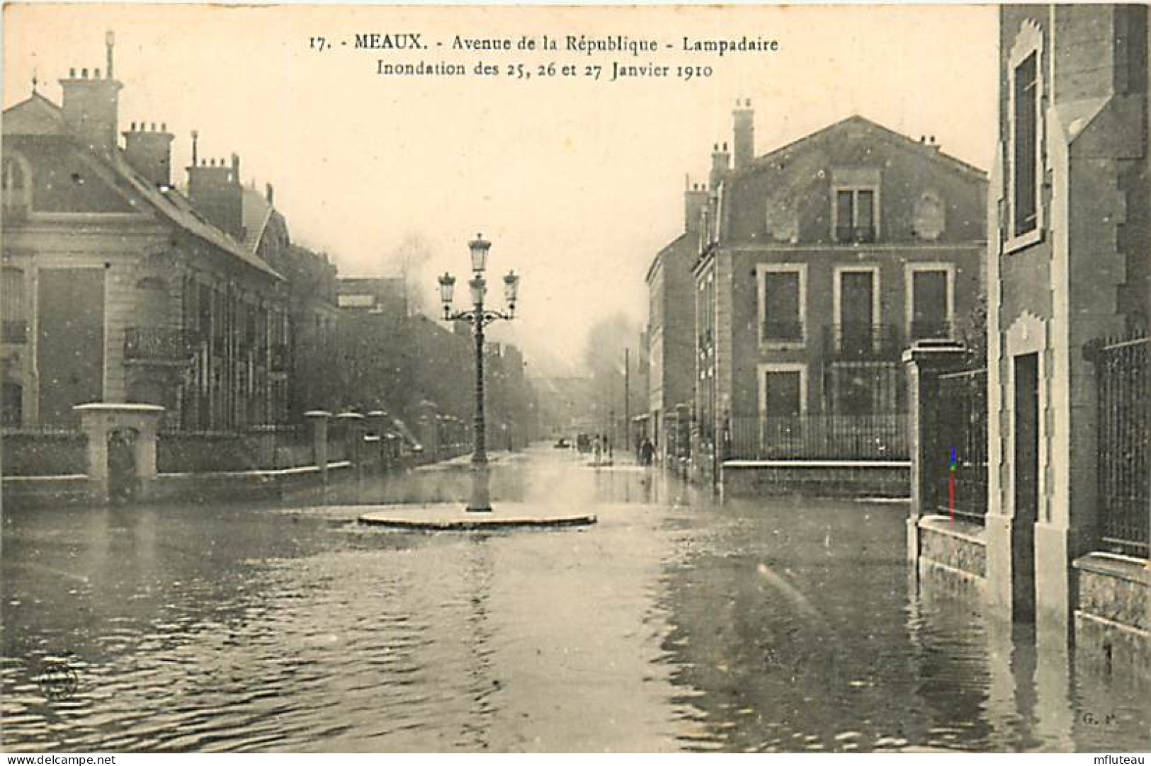 77* MEAUX   Crue 1910- Av De La Republique     RL07.1042 - Meaux