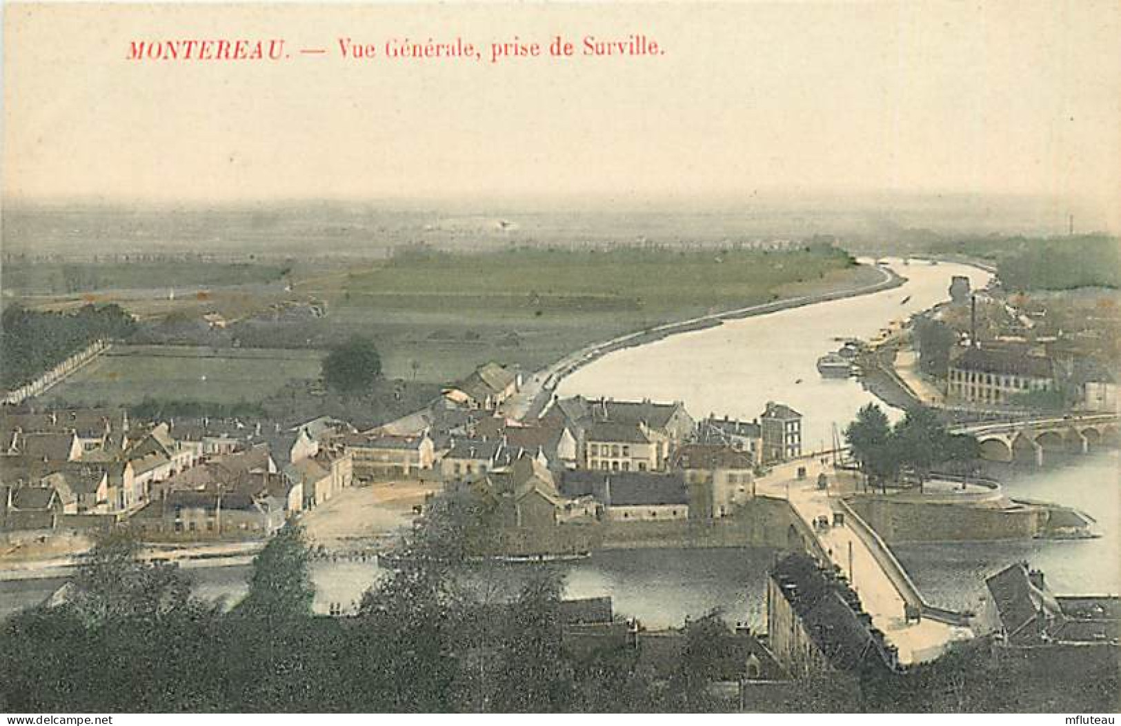 77* MONTEREAU  Vue Generale   Prise De Surville   RL07.0925 - Montereau