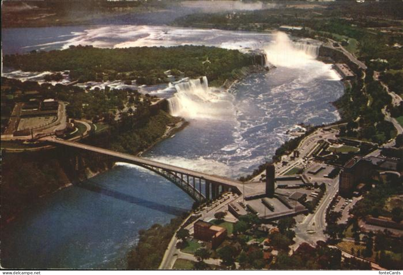 11491440 Niagara Falls Ontario Aerial Panoramic View Rainbow Bridge Niagara Fall - Unclassified