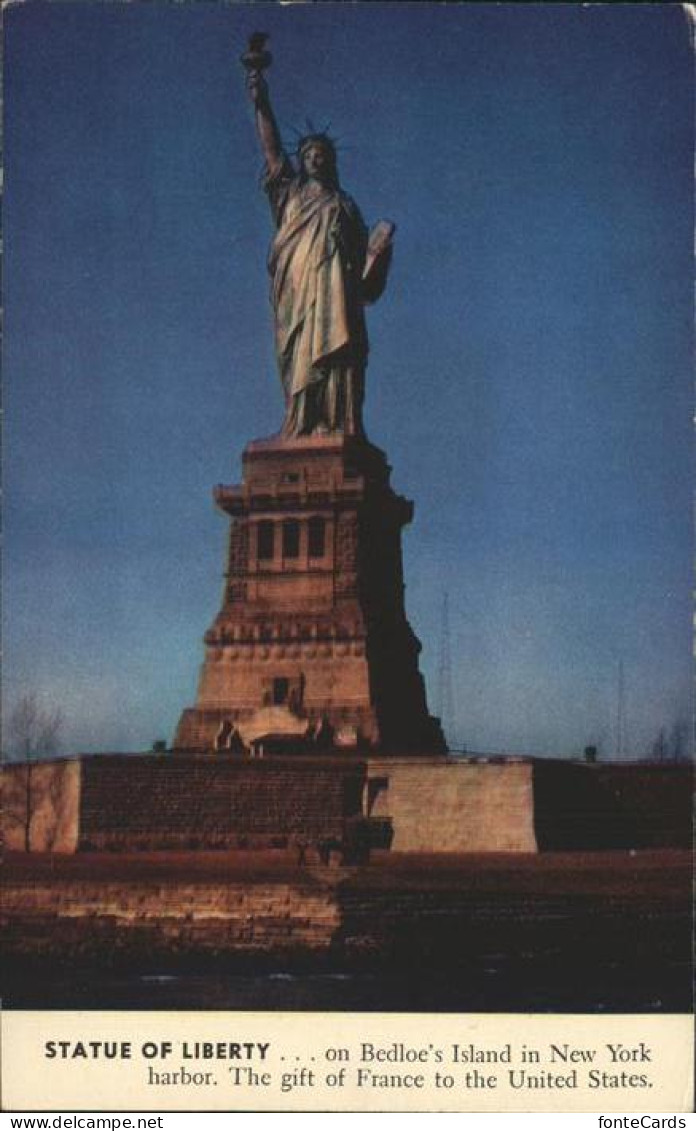 11491439 New_York_City Statue Of Liberty On Bedloe's Island - Other & Unclassified