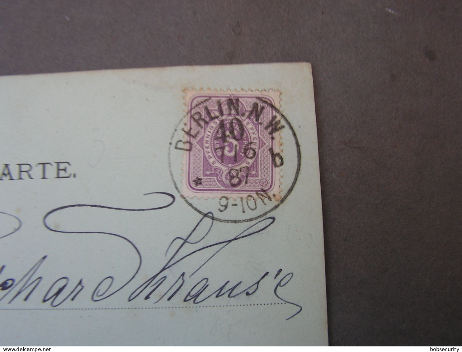 Berlin 40 , Toller Stempel 1887 - Lettres & Documents