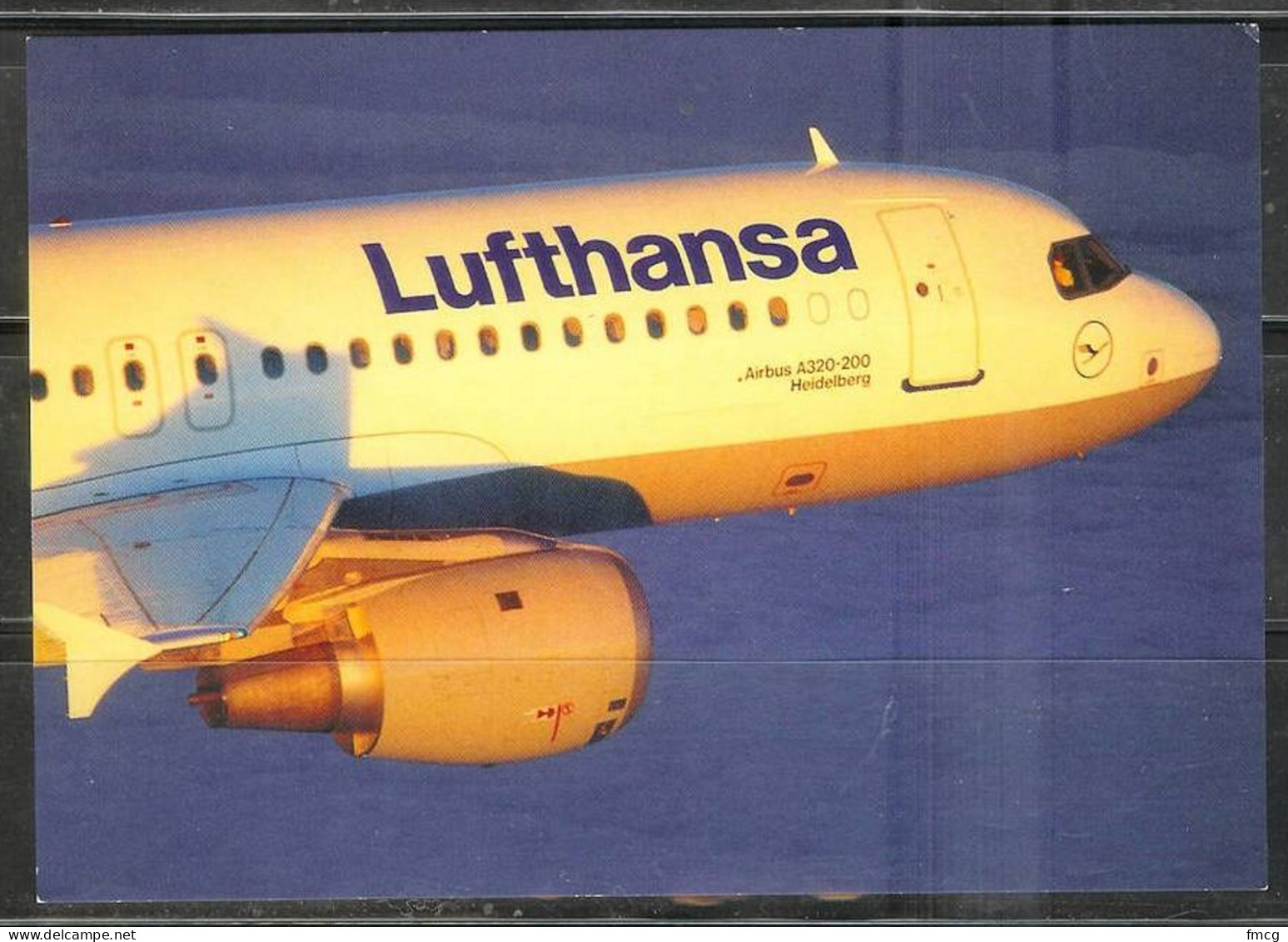 Lufthansa Airlines - Airbus 320, Unused, Plane Data On Back - 1946-....: Moderne