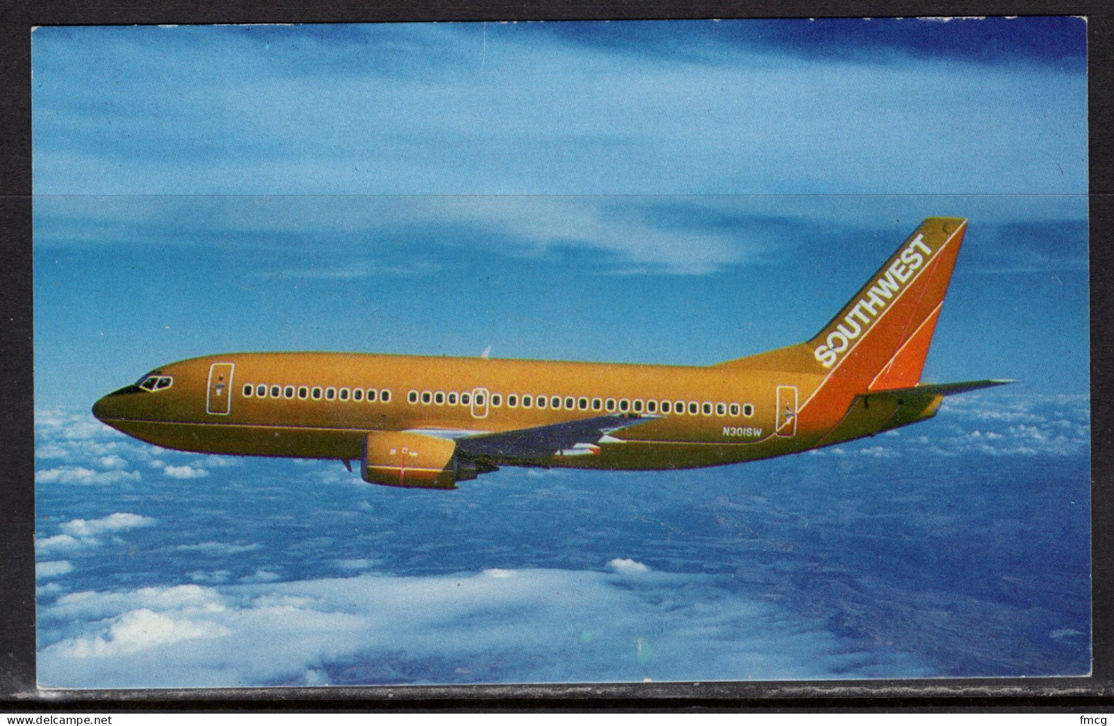 Southwest Air Lines, Boeing 727, Writing On Back - 1946-....: Moderne