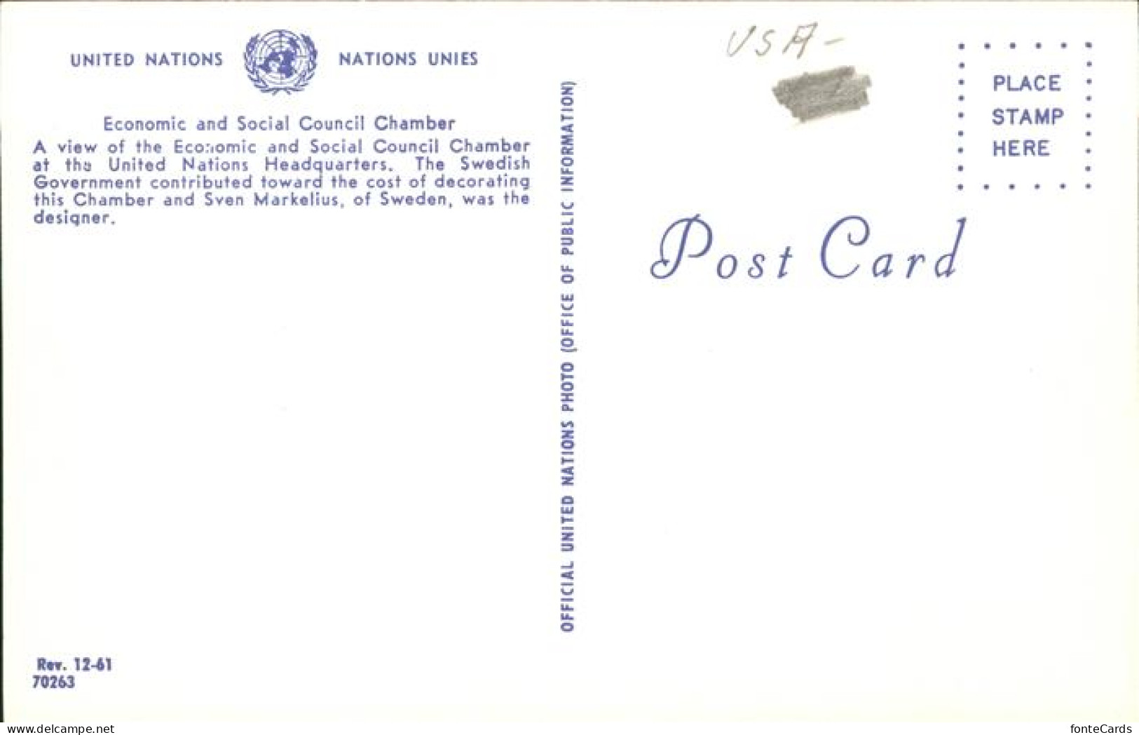 11491371 New_York_City United Nations Headquarters Economic And Social Council C - Other & Unclassified