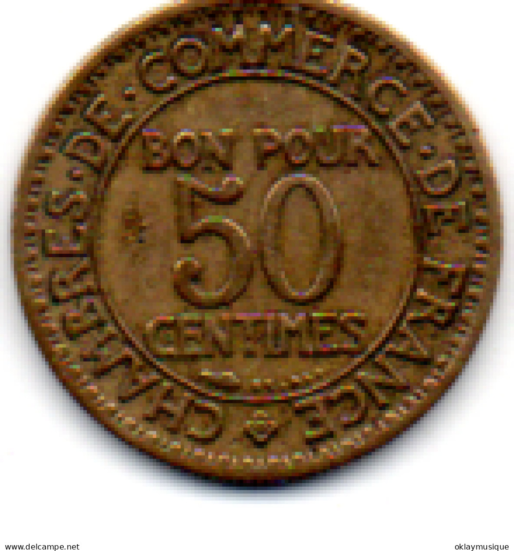 50 Centimes 1926 Serie Chambre Du Commerce - 50 Centimes