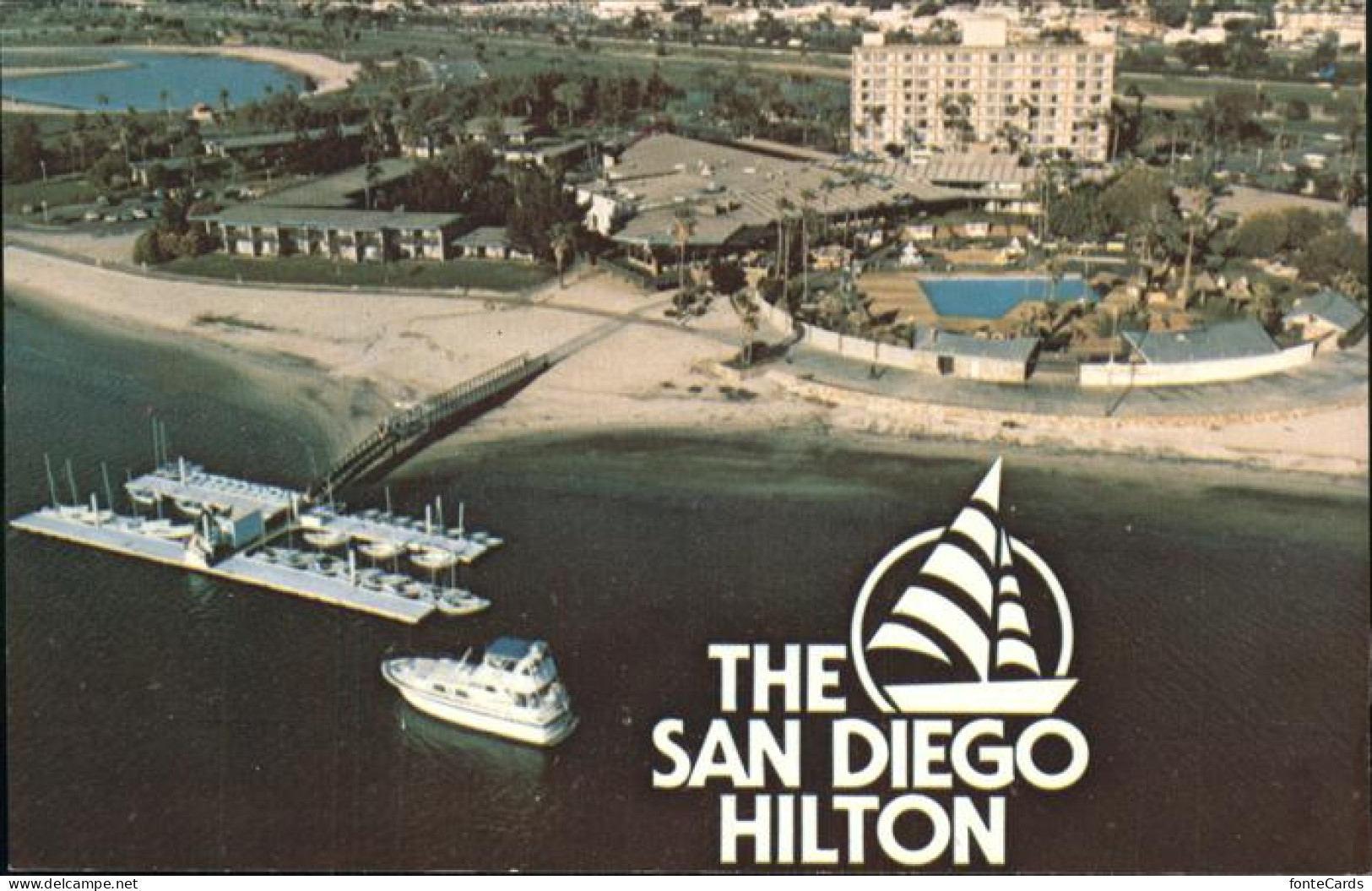 11491328 San_Diego_California Hilton Hotel On Mission Bay Aerial View - Autres & Non Classés