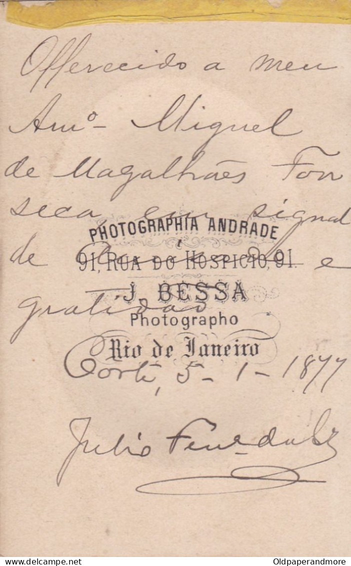 BRASIL BRAZIL  PHOTO  - PHOTOGRAPHY - PHOTOGRAPHS - J. BESSA   - RIO DE JANEIRO  - 10,5 Cm X 6,5 Cm - Anonymous Persons